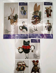 3 x Indygo Junction Alice in Wonderland Patterns for Felt Ornaments